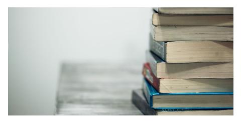 A stack of books